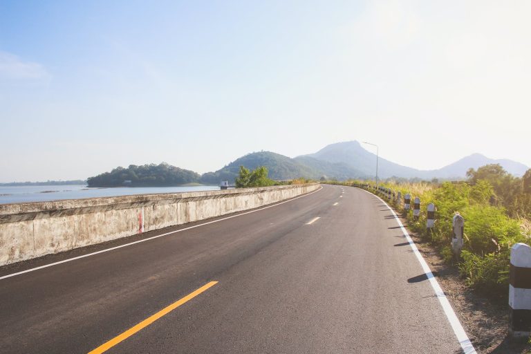 black asphalt road